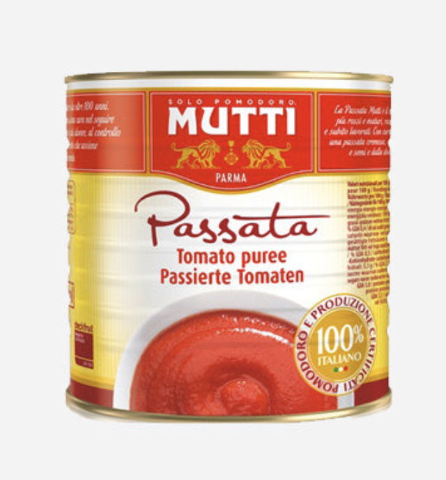 Mutti tomato passata 2.5kg tin