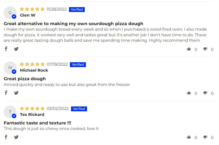 Italian Pizza Sourdough UK. Authentic Chilled Neapolitan Pizza Sourdough balls (8 x 240g)