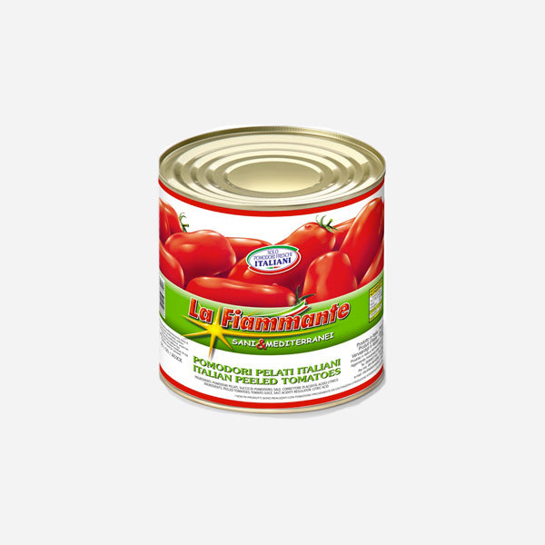 La Fiammante peeled plum tomatoes 2.5kg tin